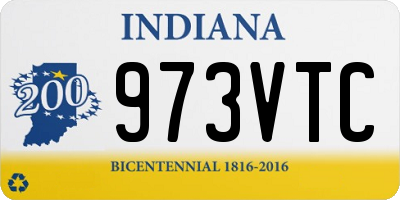 IN license plate 973VTC