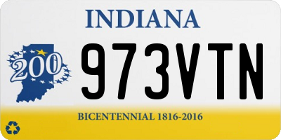 IN license plate 973VTN