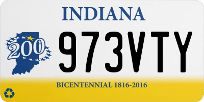 IN license plate 973VTY