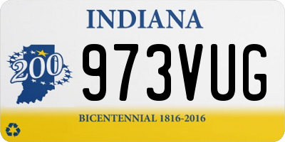 IN license plate 973VUG