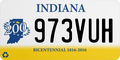 IN license plate 973VUH