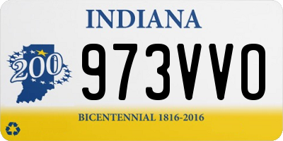 IN license plate 973VVO