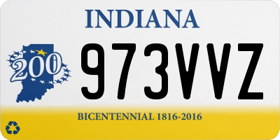 IN license plate 973VVZ