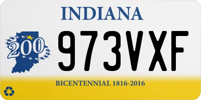IN license plate 973VXF