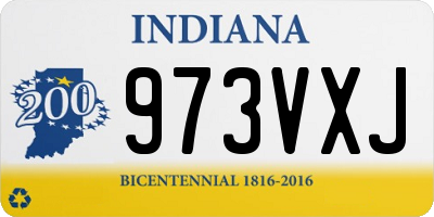 IN license plate 973VXJ