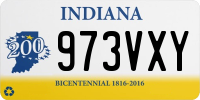 IN license plate 973VXY