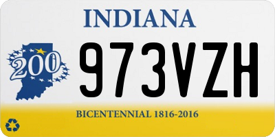 IN license plate 973VZH