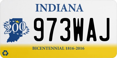 IN license plate 973WAJ