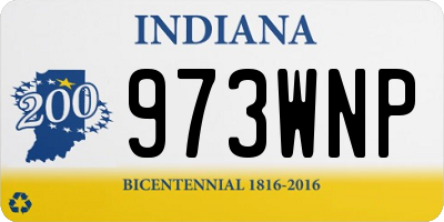 IN license plate 973WNP
