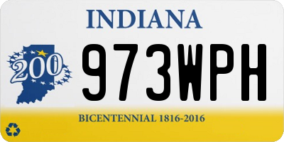 IN license plate 973WPH