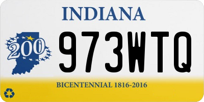 IN license plate 973WTQ
