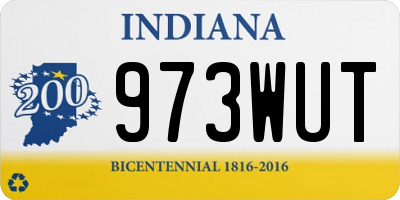 IN license plate 973WUT