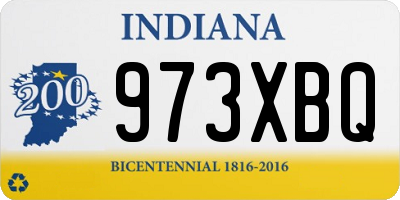 IN license plate 973XBQ