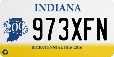 IN license plate 973XFN