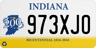 IN license plate 973XJO