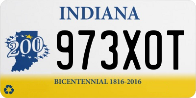 IN license plate 973XOT