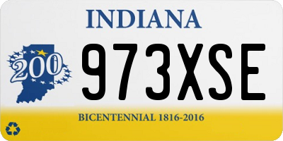 IN license plate 973XSE