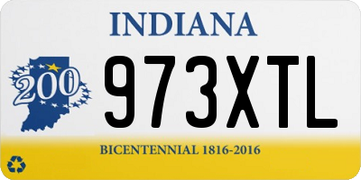 IN license plate 973XTL