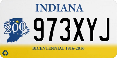 IN license plate 973XYJ