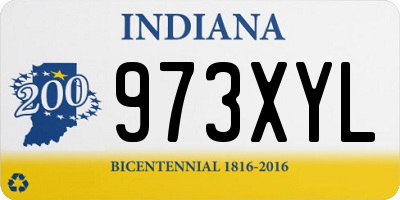 IN license plate 973XYL