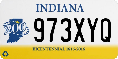 IN license plate 973XYQ