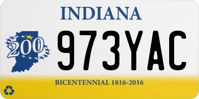 IN license plate 973YAC