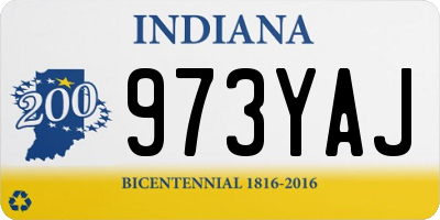IN license plate 973YAJ