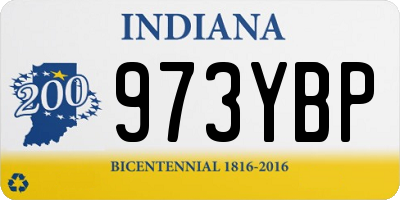 IN license plate 973YBP