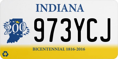 IN license plate 973YCJ