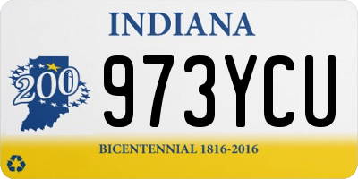IN license plate 973YCU