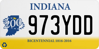 IN license plate 973YDD