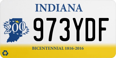 IN license plate 973YDF