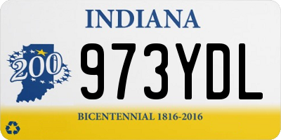 IN license plate 973YDL