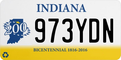 IN license plate 973YDN