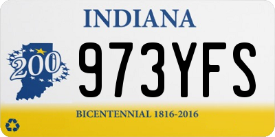 IN license plate 973YFS