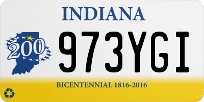 IN license plate 973YGI