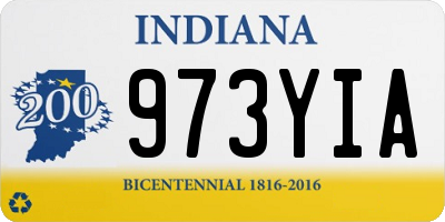 IN license plate 973YIA