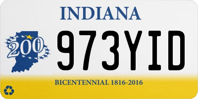 IN license plate 973YID