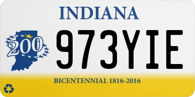 IN license plate 973YIE