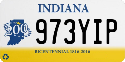 IN license plate 973YIP