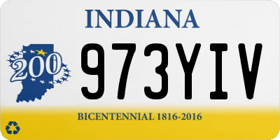 IN license plate 973YIV