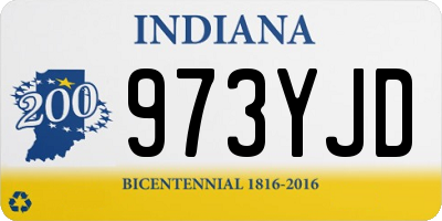 IN license plate 973YJD