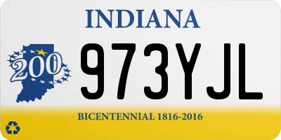 IN license plate 973YJL