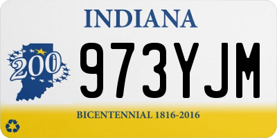 IN license plate 973YJM