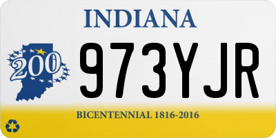 IN license plate 973YJR