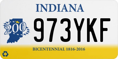 IN license plate 973YKF