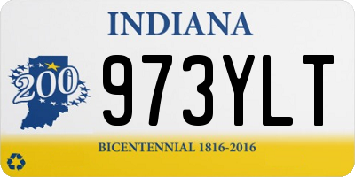 IN license plate 973YLT