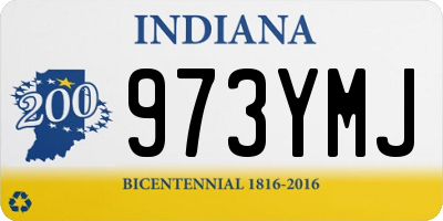 IN license plate 973YMJ