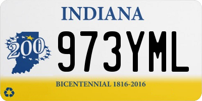 IN license plate 973YML