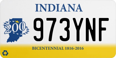 IN license plate 973YNF